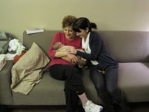 Grandma and Aunt Gina with John